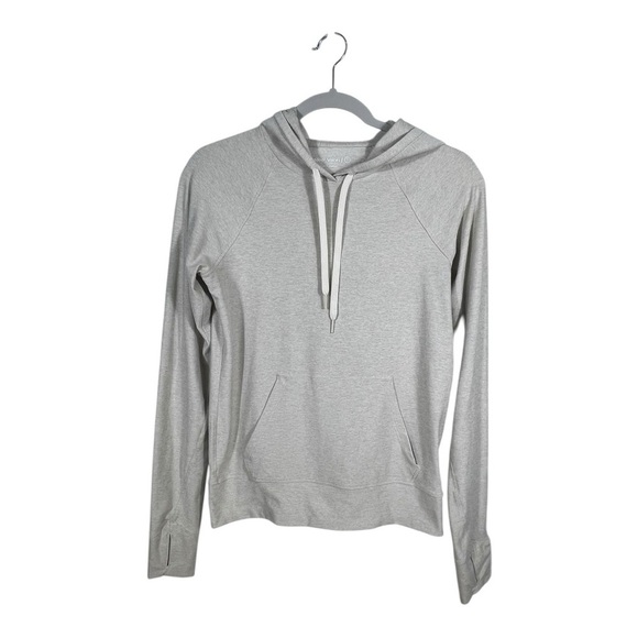 Outdoor Voices Tops - Outdoor Voices Women’s Light Weight Hoodie Thumb Holes Beige Sz.Sm